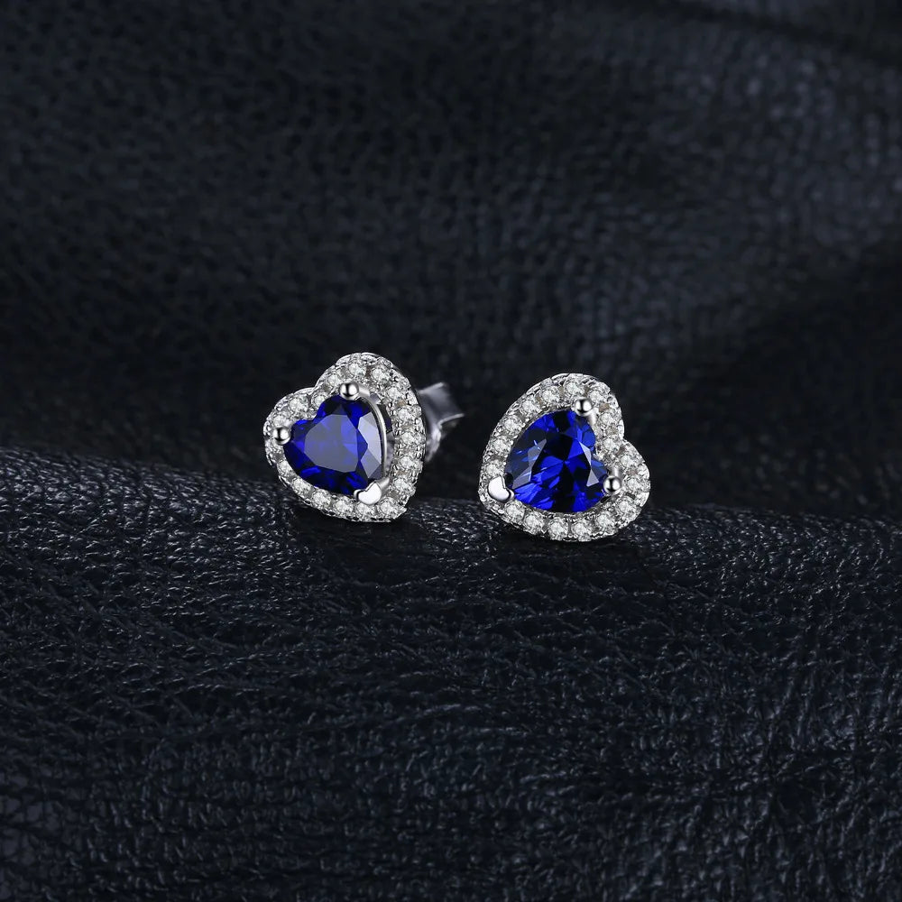 Blue Heart Earring