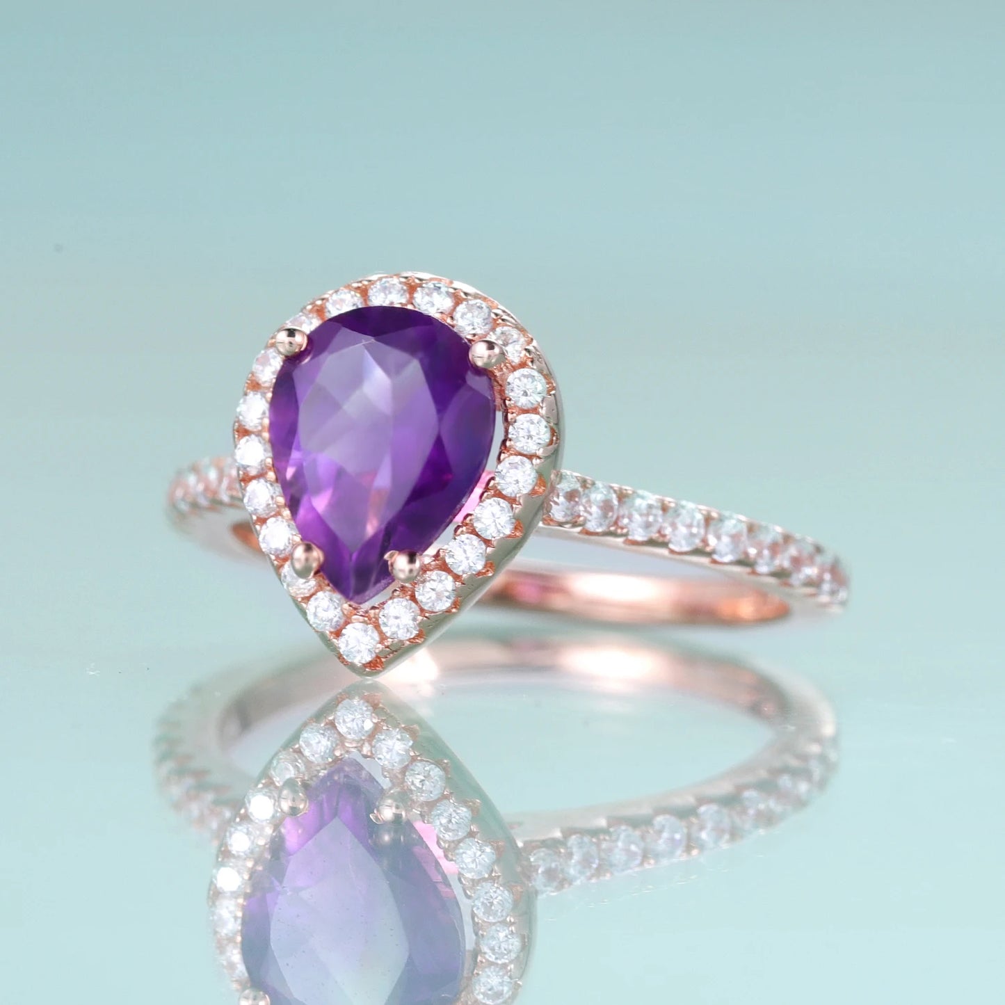 Purble Heart Ring