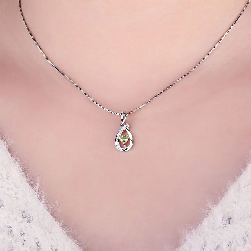 Green Heart Necklace