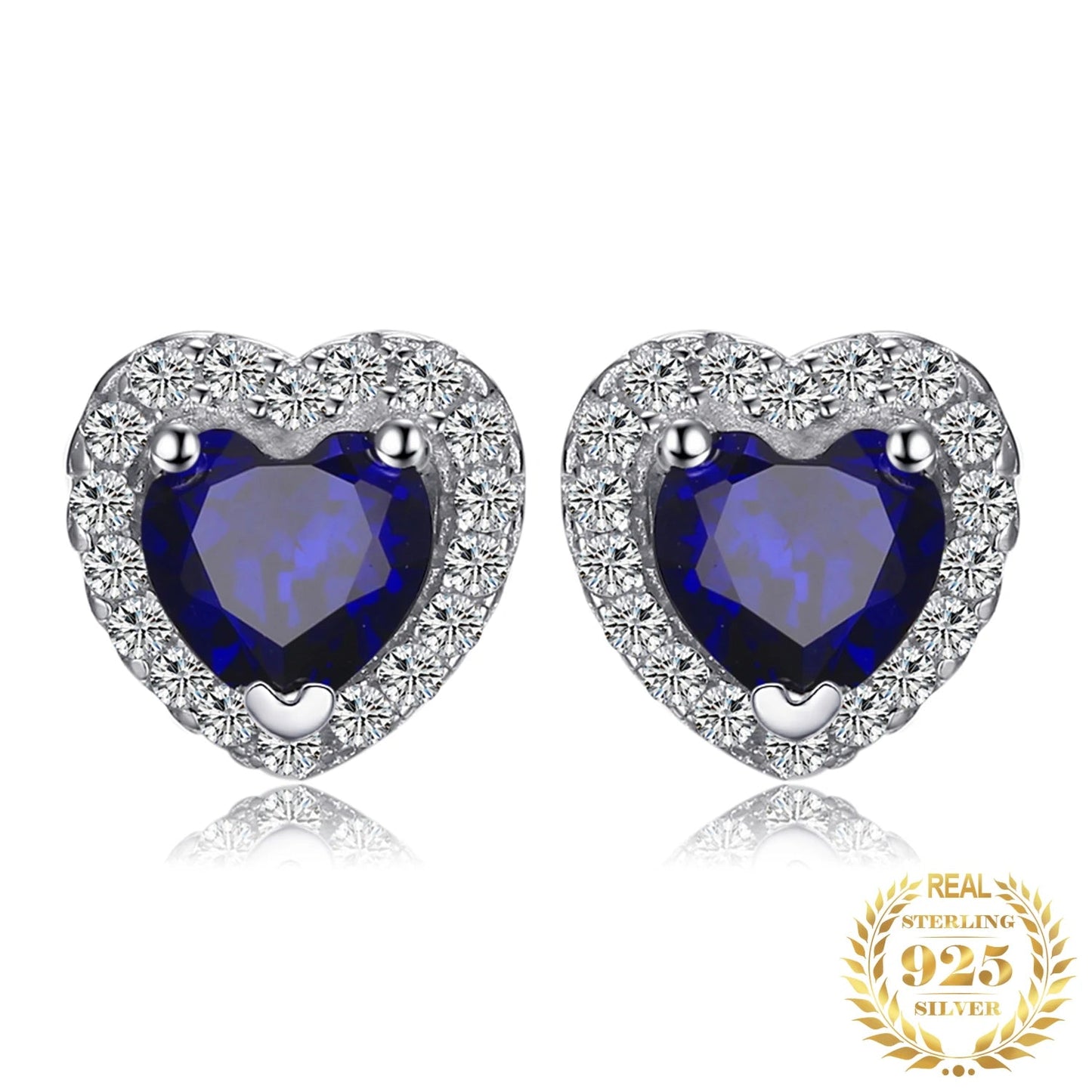 Blue Heart Earring