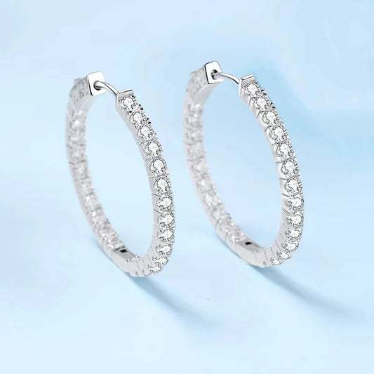 Platinum Mist Earring