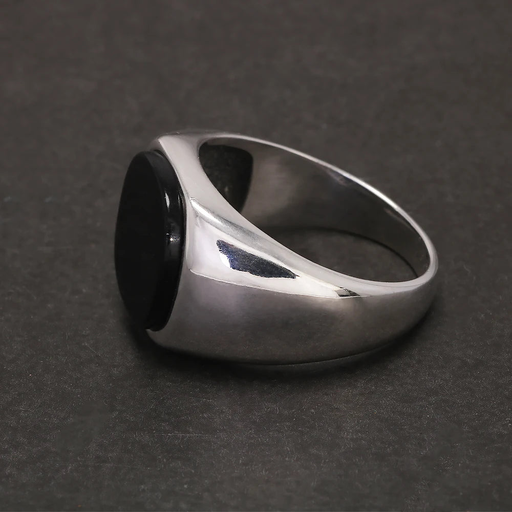 Onyx Drop Ring