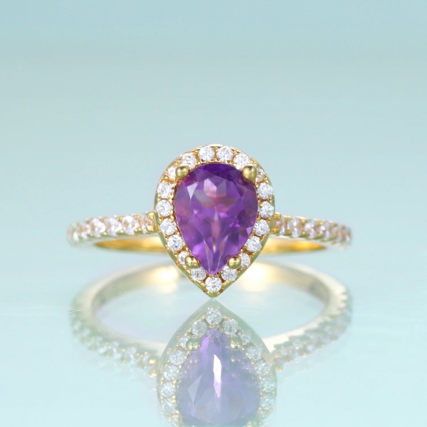 Purble Heart Ring