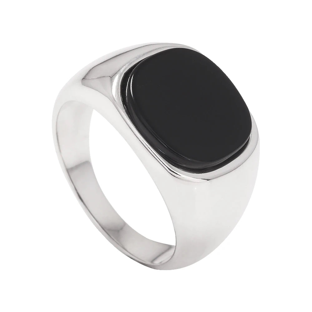 Onyx Drop Ring