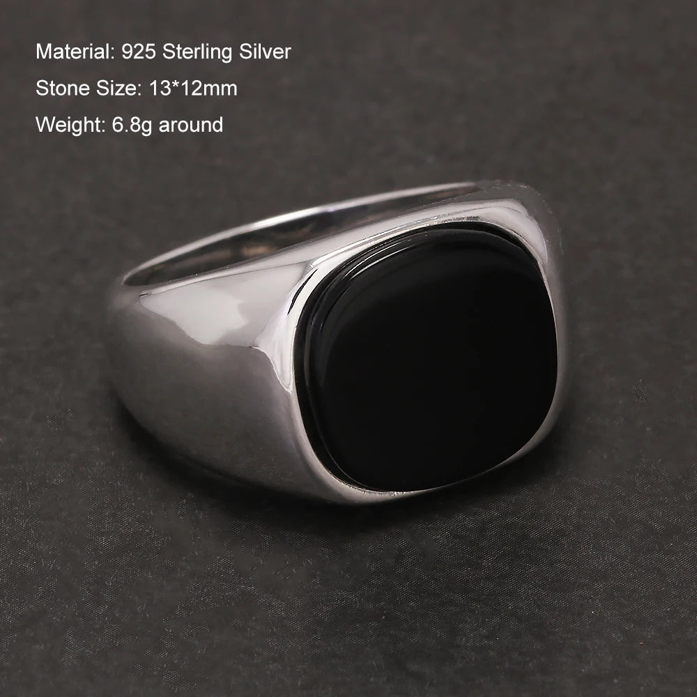 Onyx Drop Ring