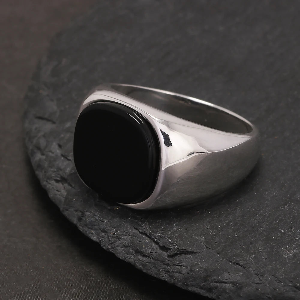 Onyx Drop Ring