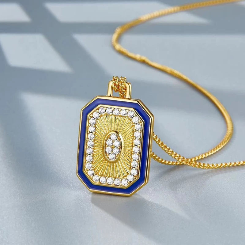 Blue Flam Necklace